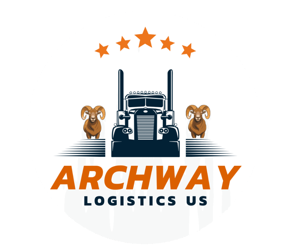 blue orange bold front truck cargo logistic auto logo (4)